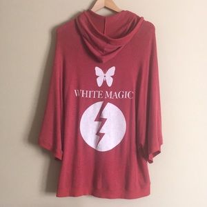 Wildfox White Magic Butterfly Poncho Hoodie RARE
